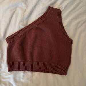 One-Shoulder Knit Top